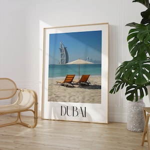 Dubai Travel Poster Wall Art Maxi Home Decor A4 A3 A2 A1 Maxi Ungerahmt Kunstwerk Trendy Fashion Print