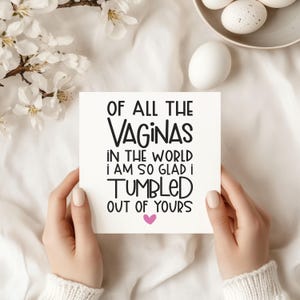 Funny Mothers Day Greetings Card - Joke Mothers Day Cards - Funny Typography Card Recycled Envelope Cardstock Mature