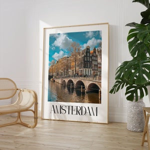 Amsterdam Reise Poster Wand Kunst Maxi Wohnkultur A4 A3 A2 A1 Maxi Ungerahmt Kunstwerk Trendy Fashion Print