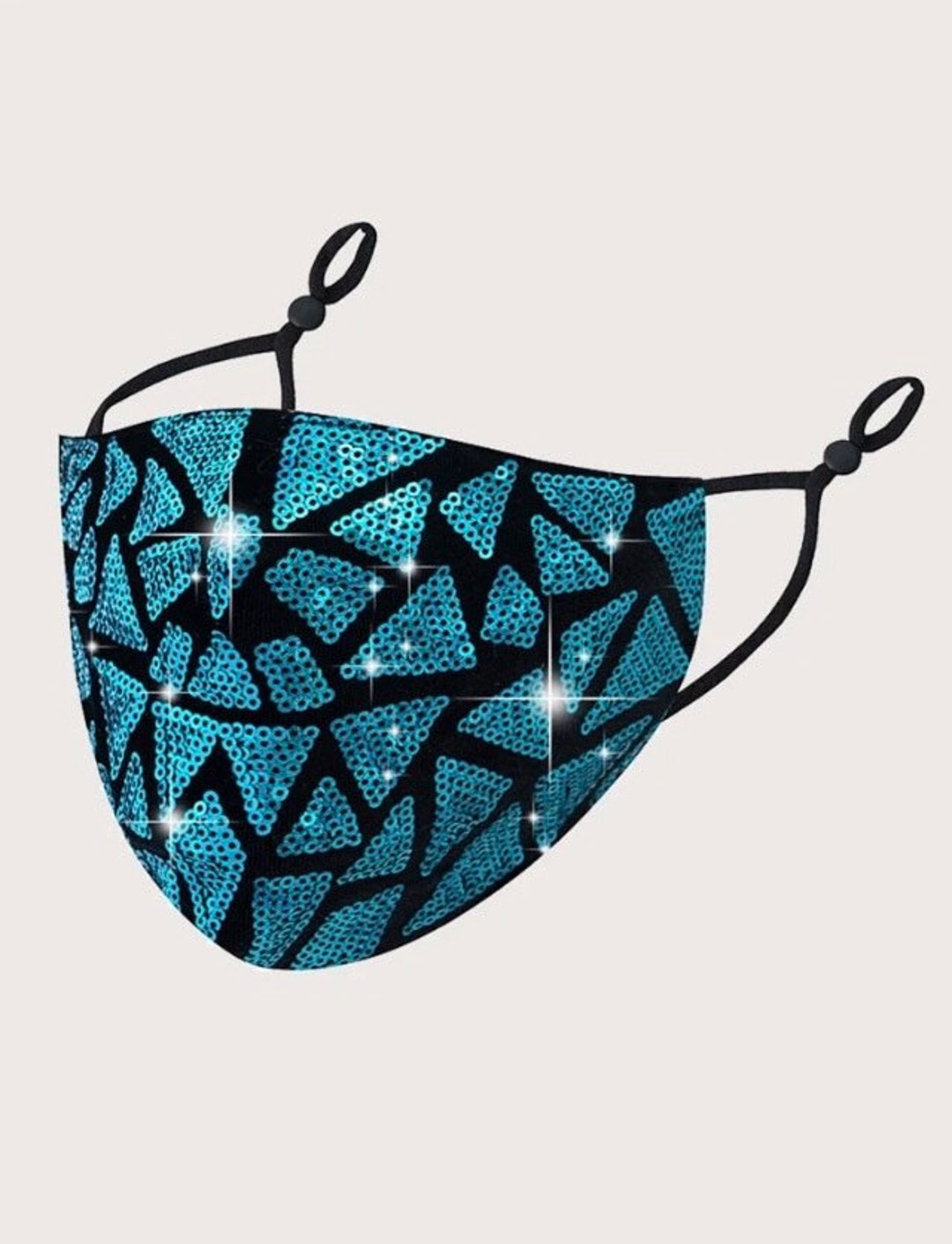 Sequin Face Mask Etsy