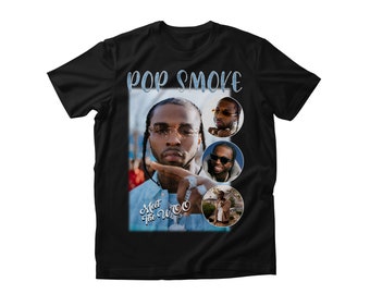 Pop smoke tee - Etsy Nederland