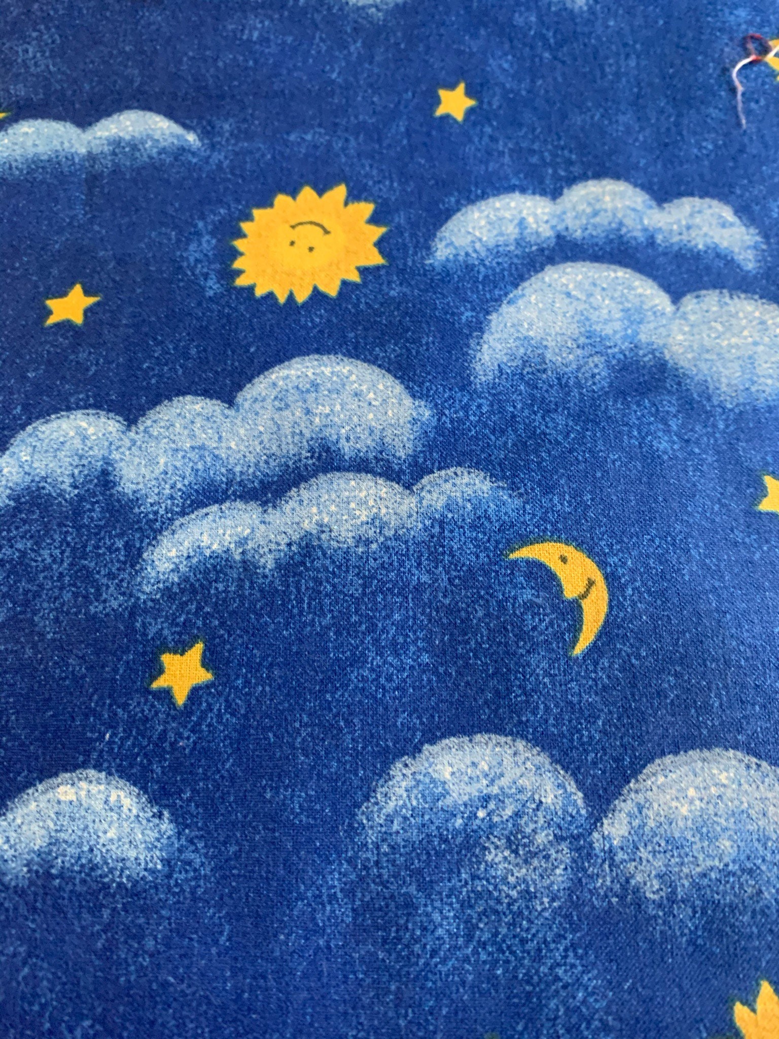 1/2 Yd Sun Moon & Stars Cotton Fabric by Fabric Traditions C2 Etsy
