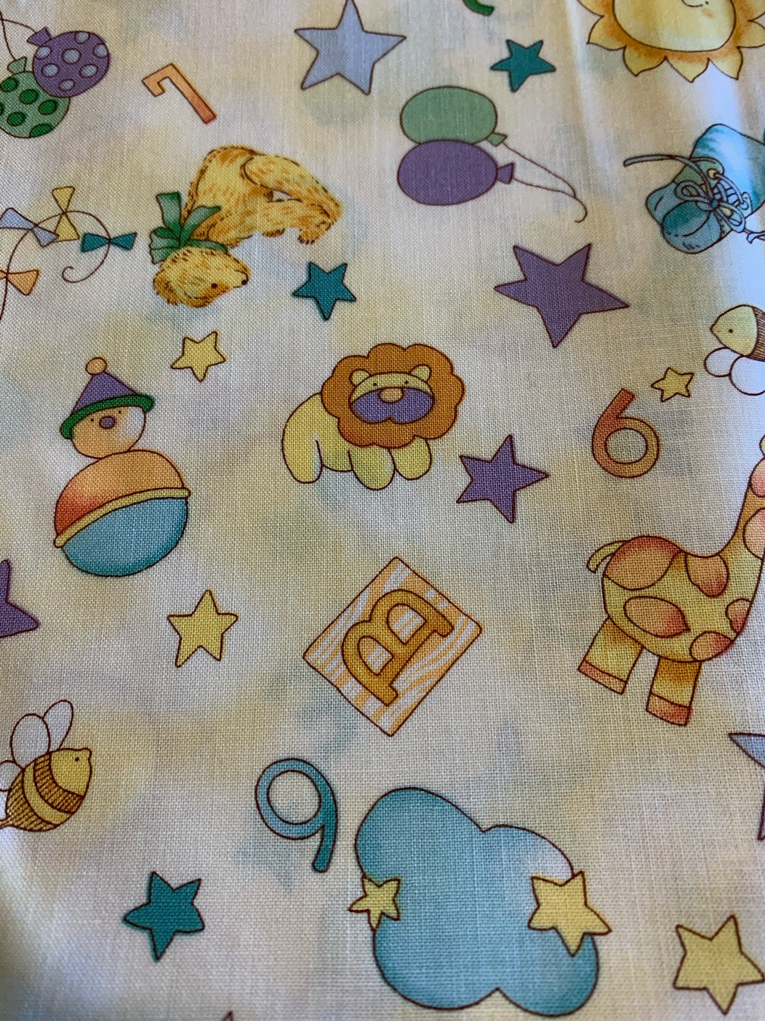 1/2 Yd Vintage Hoffman Baby Nursery Cotton Fabric G1 Etsy