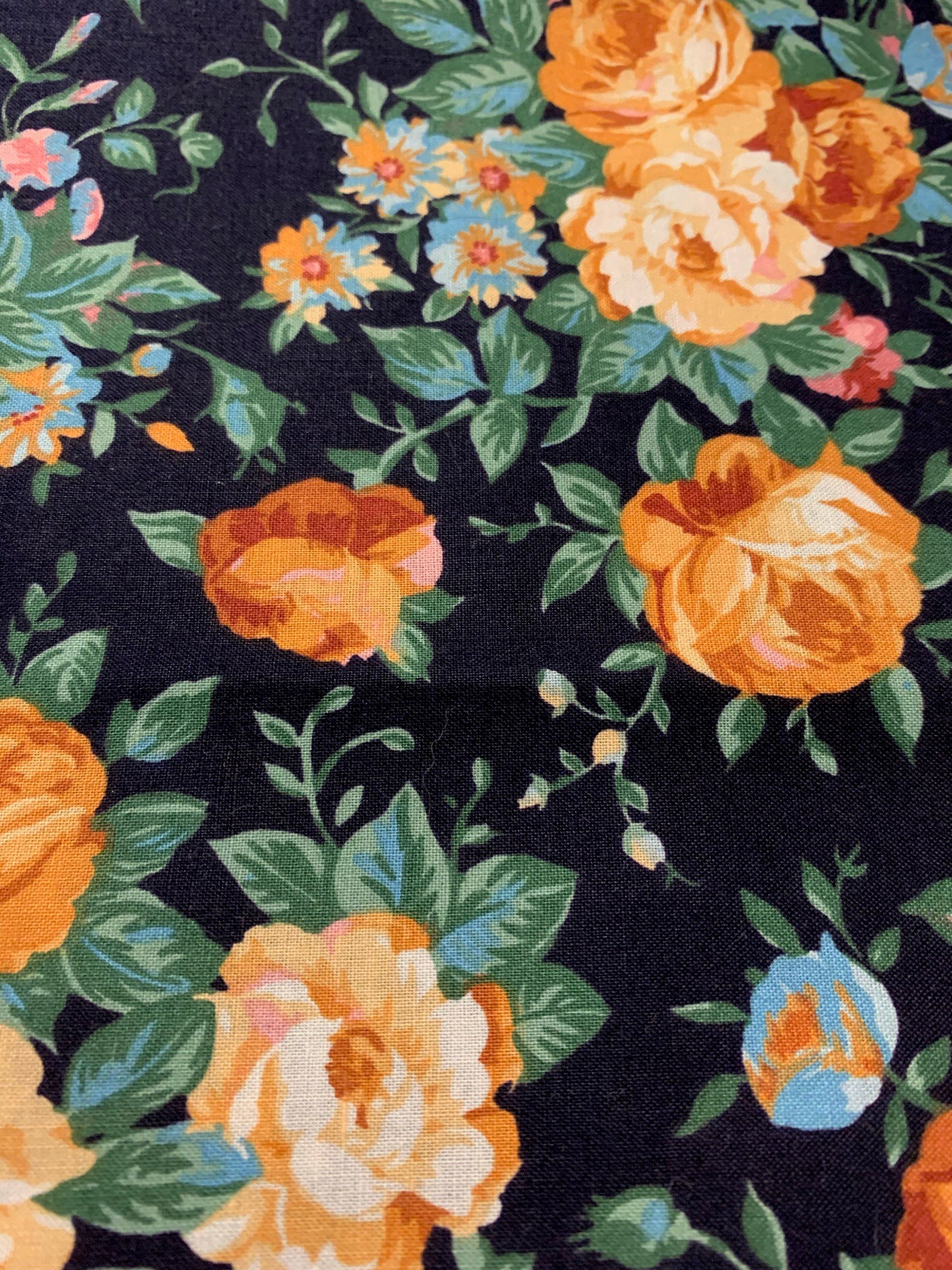 1/2 Yd Vintage OZARK Calico Roses Flowers by Fabri-quilt - Etsy