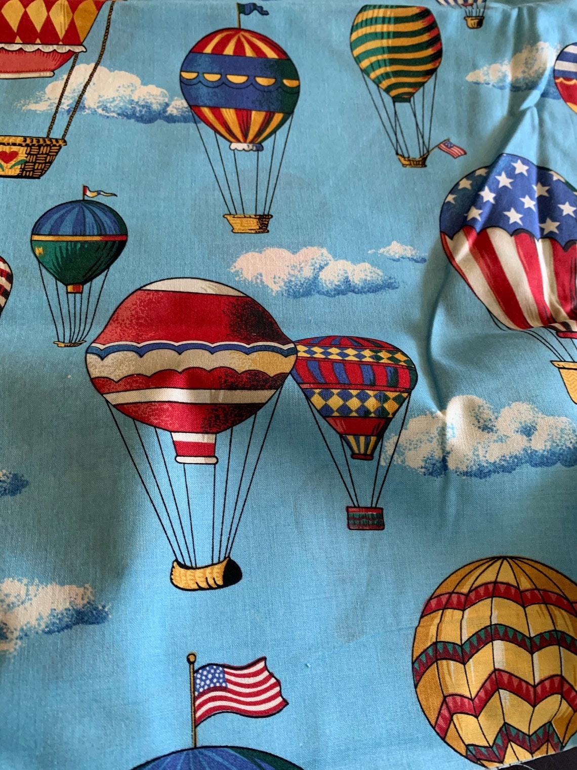 1/2 Yd Concord Fabrics Hot Air Balloon Cotton Fabric G4 Etsy