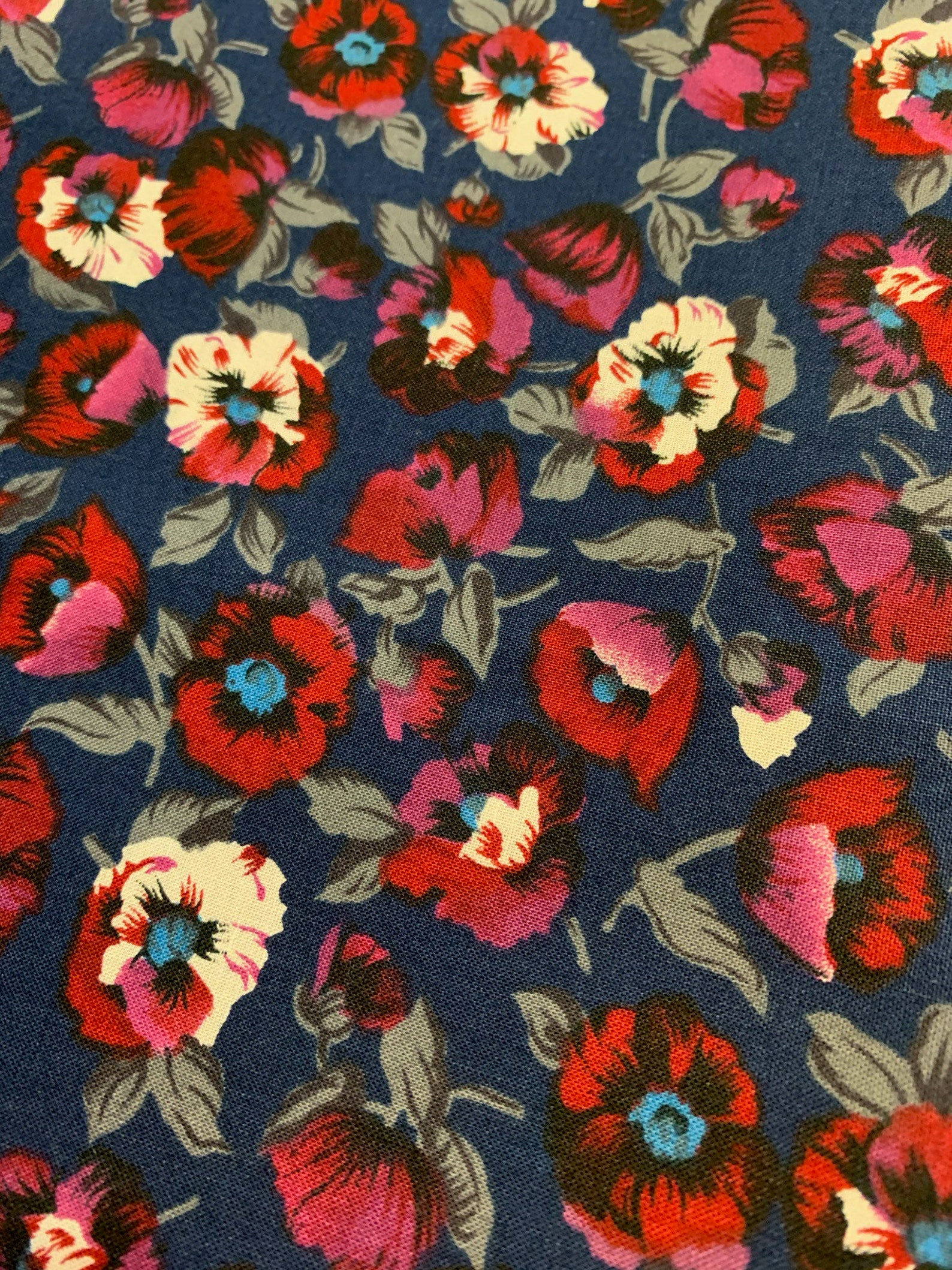 1/2 Yard Floral for Hi-Fashion Fabrics Cotton Fabric C2 | Etsy