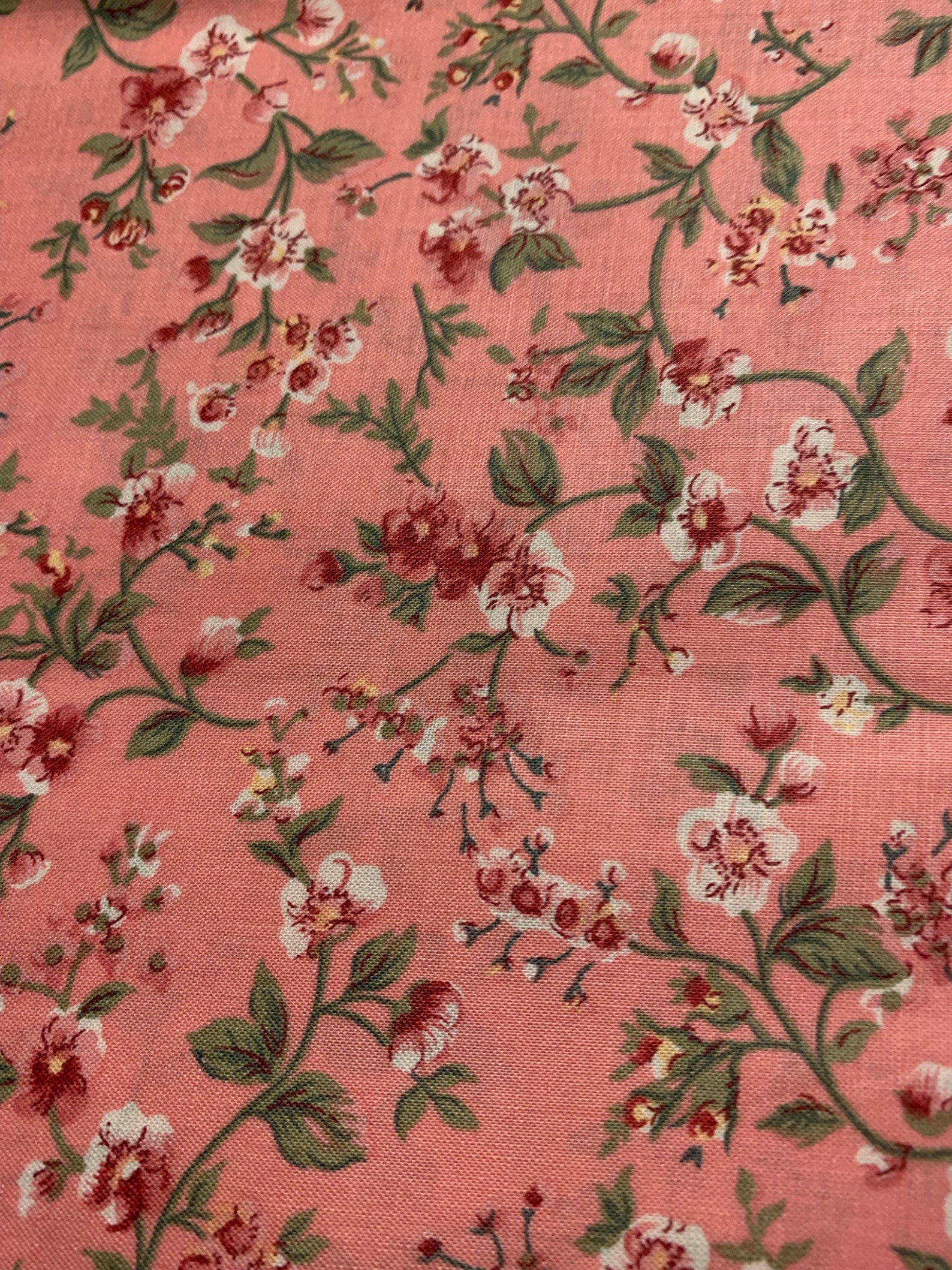 1/2 Yd Vintage Floral Cotton Fabric C9 - Etsy UK