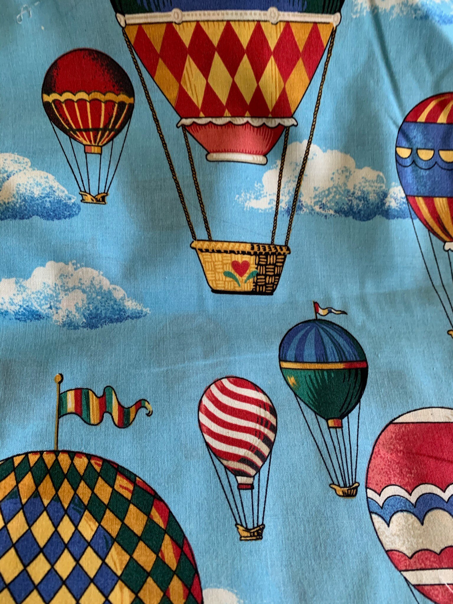 1/2 Yd Concord Fabrics Hot Air Balloon cotton Fabric G4 Etsy