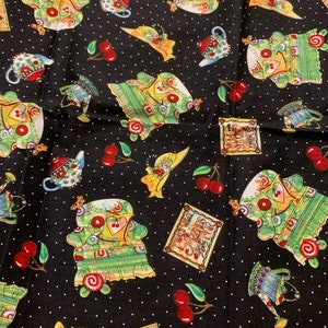 Fat Quarter Mary Engelbreit Chairs & Cherries Cotton Fabric