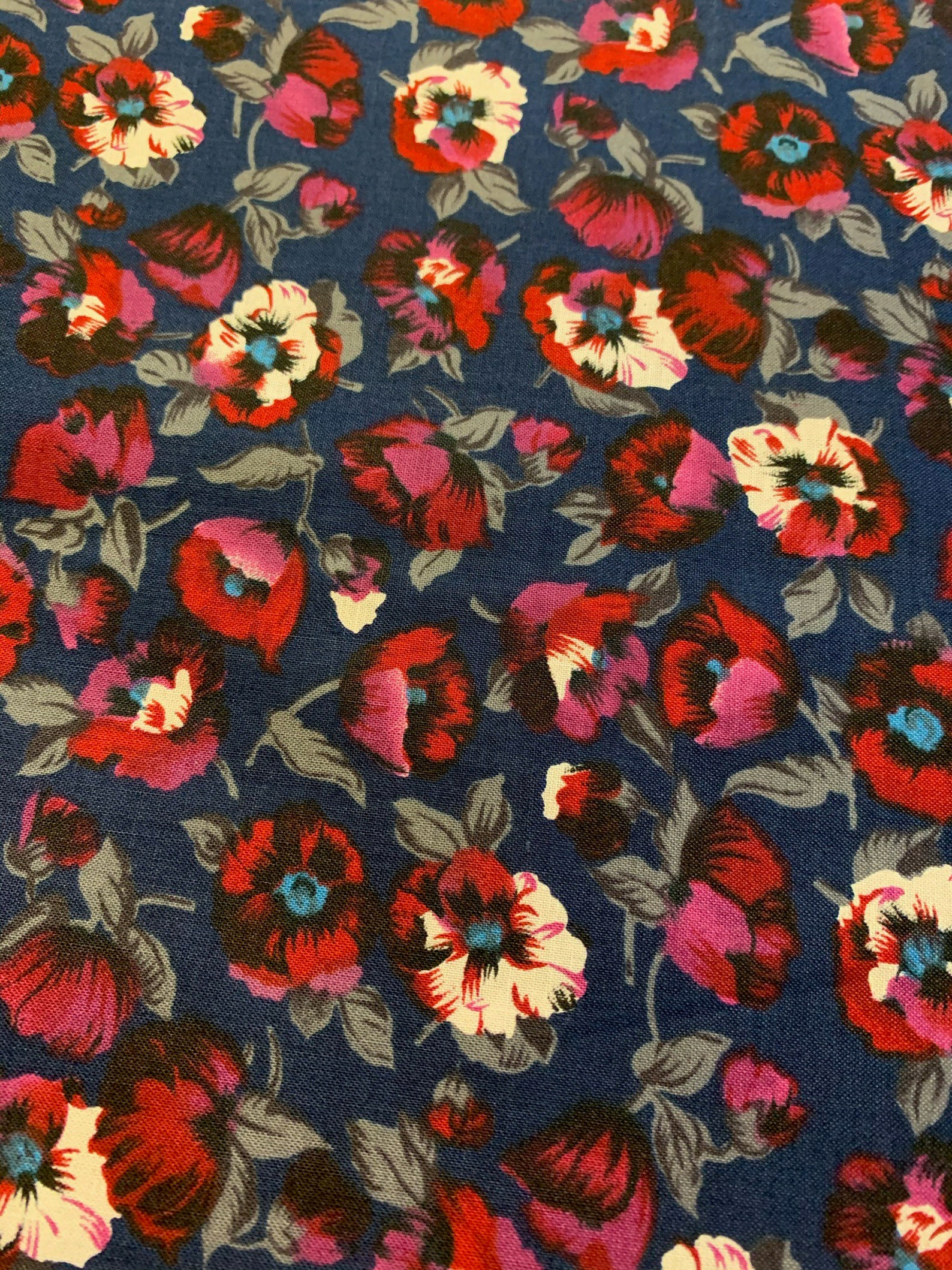 1/2 Yard Floral for Hi-Fashion Fabrics Cotton Fabric C2 | Etsy