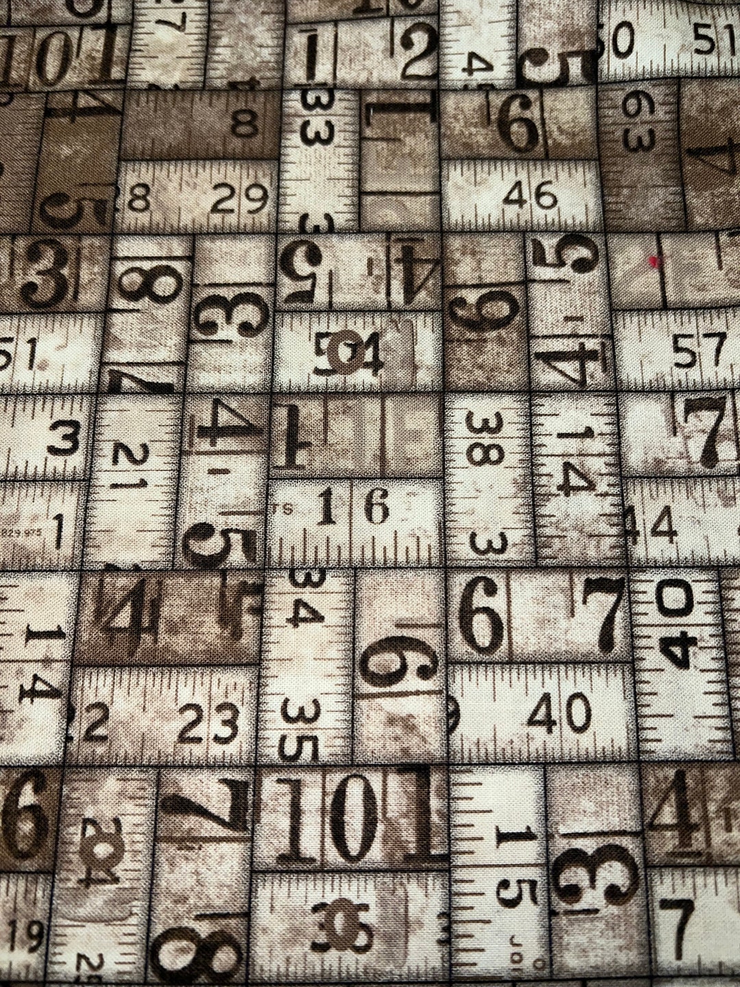 1/2 Yd Eclectic Elements Ruler Print Cotton Fabric by Jim Holtz 2904 - Etsy