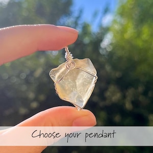Libyan Desert Glass Sterling Silver Pendant - Choose Your Own - Rare Cosmic Crystal Jewelry