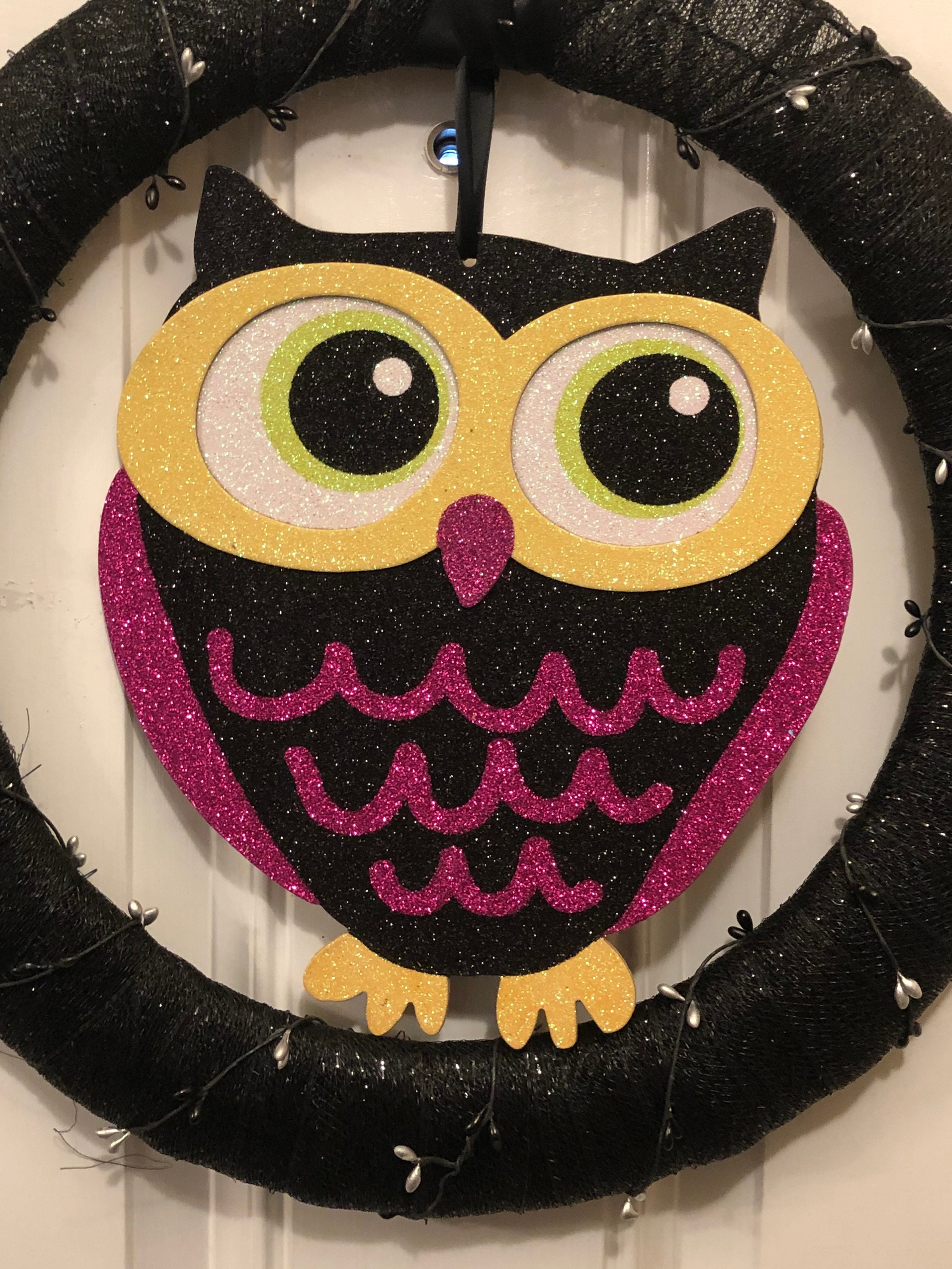 Decorative Wreath Owl Wreath | Etsy