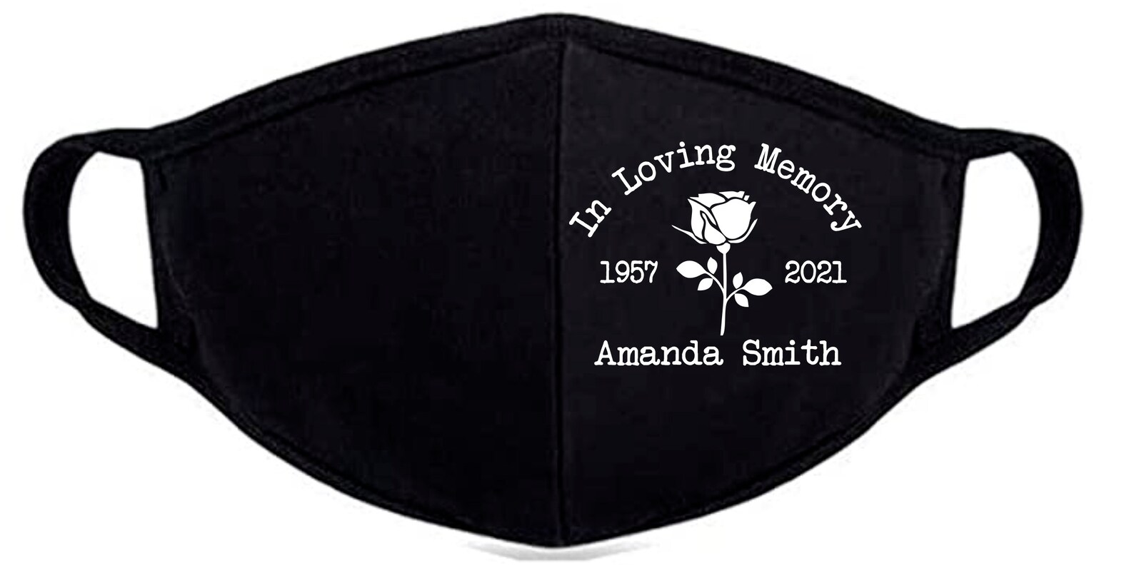 In Loving Memory Funeral Mask in Loving Memory Memorial Mask Etsy