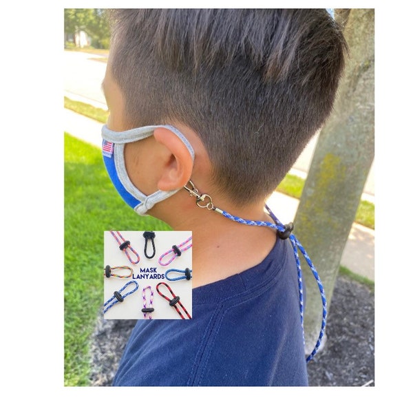 Face Mask lanyard |Mask holder | Mask strap | Mask necklace | Adjustable for Kids and Adults for Reusable Cloth Face Masks