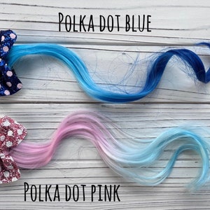 Hair Extension for Kids Hair Pin Gift Packaged Party Favors Blue Hair Extension Purple Hair Extension Princess theme image 2