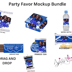 Zeta Phi Beta Party Bundle: Canva Templates, Blue & White (Digital Download)