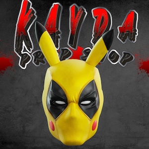 3D Printed Deadpool x Pikachu Helmet