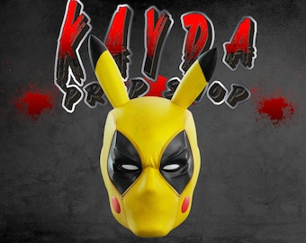 3D Printed Deadpool x Pikachu Helmet