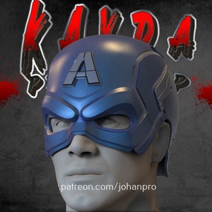 Captain America XM Studio 3D Printed Cosplay Helmet Avenger