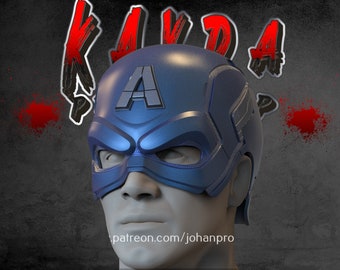 Captain America XM Studio 3D Printed Cosplay Helmet Avenger