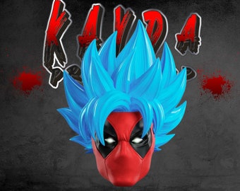 3D Printed Deadpool x Goku Helmet