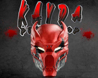 Redhood Shinobi - Gotham Knights 3D Printed Cosplay helmet