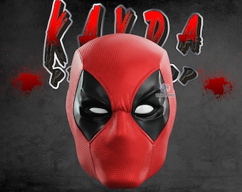 3D Printed Comic Version Deadpool Helmet