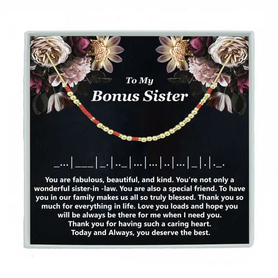 Sister morse code necklace best sale