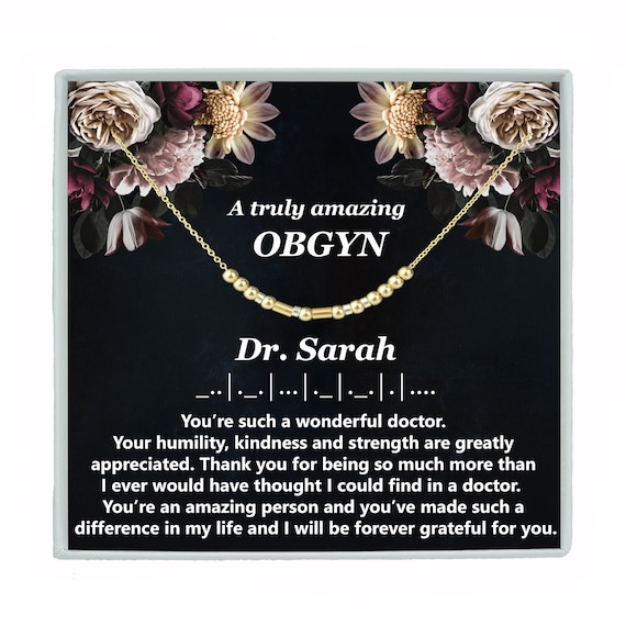 OBGYN Appreciation Gift Necklace Gynecologist Doctor | Etsy