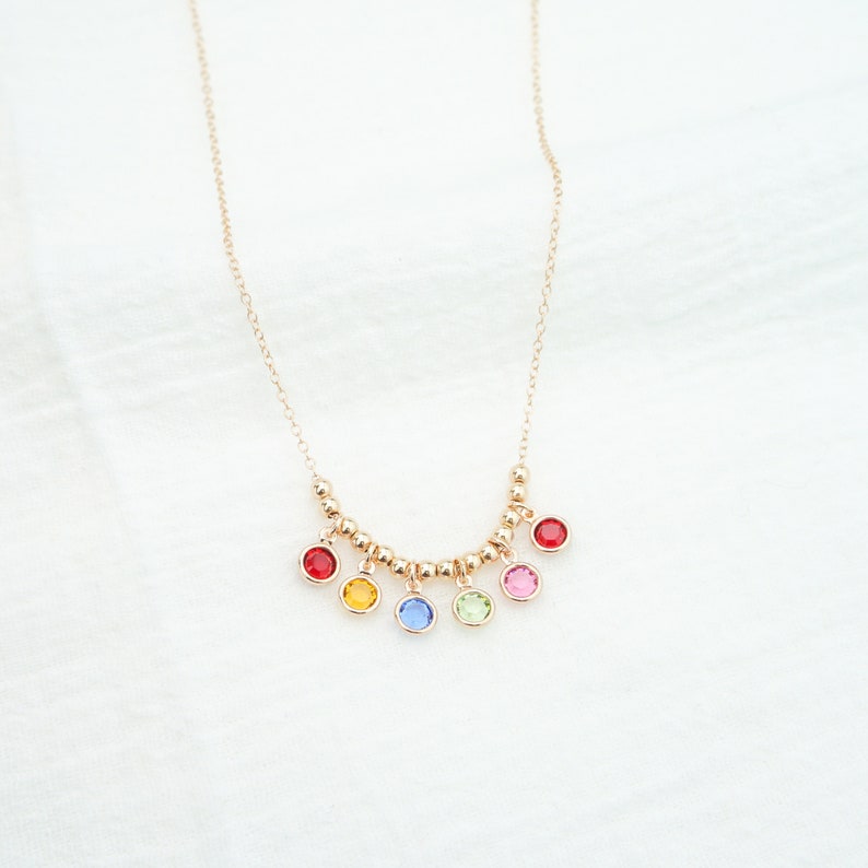 Cousins Gift Necklace Dainty Birthstone Necklace Cousins 2 3 4 Sister Birthday Gift Wedding Gift Christmas Gift