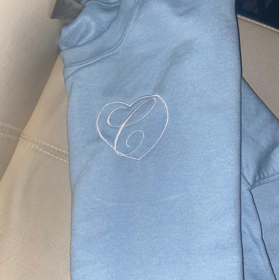 Embroidered sweatshirt Etsy