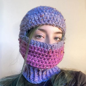 Chunky Balaclava Crochet PATTERN No Sew