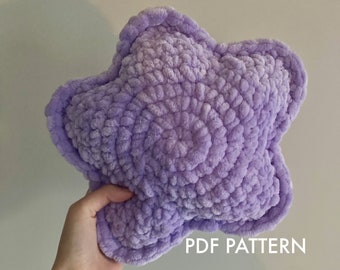 star pillow plush crochet PATTERN