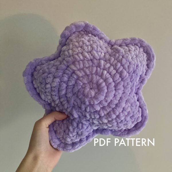 star pillow plush crochet PATTERN