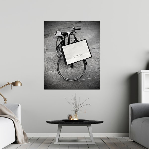 Gucci | Bike | Florence Italy | Street Photography | Digital Download Photo | Home Decor | Art | Prints | Luxury Brands | High Fashion