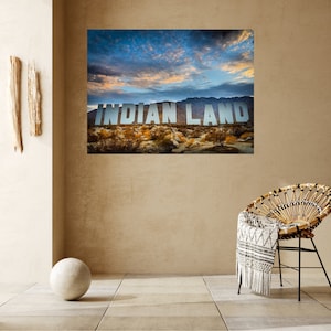 Indian Land / Palm Springs Sign / Mid Century / Modernismo / Fotografia / Arte / Stampe / Deserto X