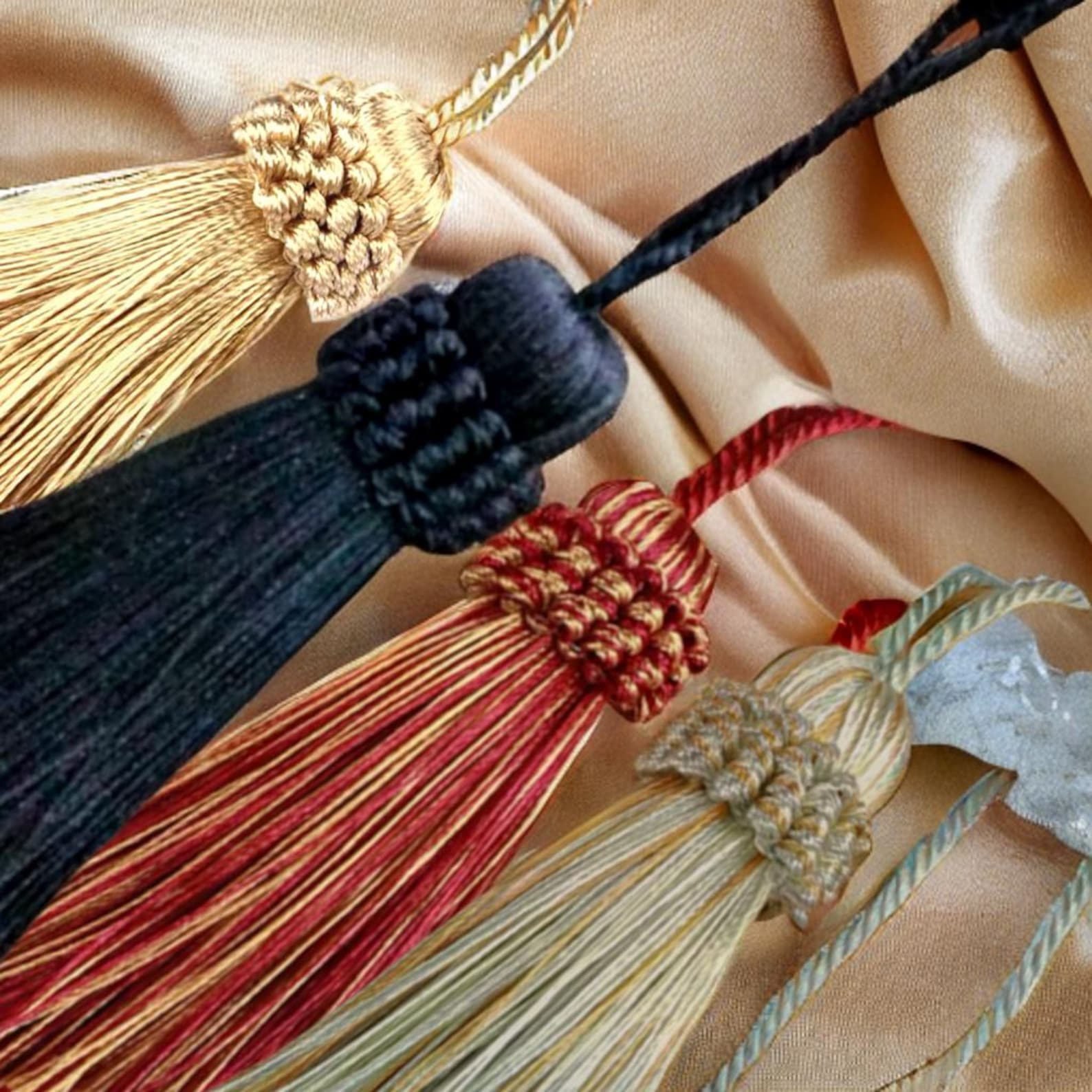 Decorative Key Tassels, Key Tassels, Vintage Style Tassels, Antique