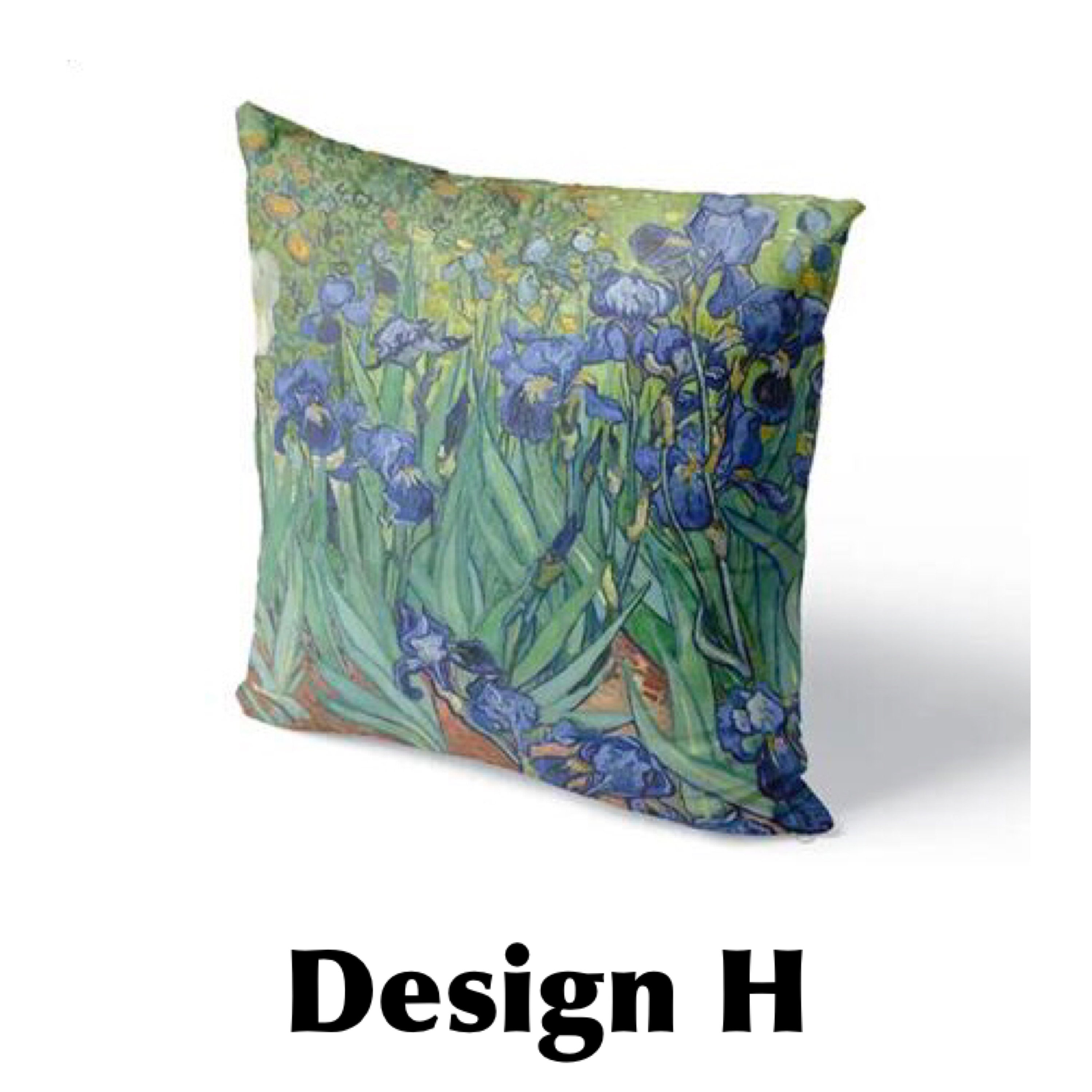 Van Gogh Cushion Cover Van Gogh Throw Pillow Sunflowers Etsy