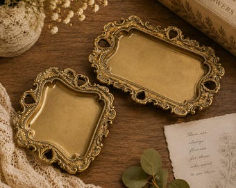 Vintage Scandia Guld 24K Gold-plated Serving Tray – Original Box
