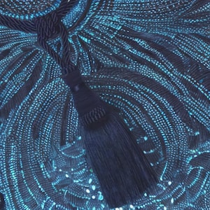 Curtain tie backs, navy blue curtain tassels, tassels tie backs, vintage style curtain tie tassels, antique style tassels,curtain ropes