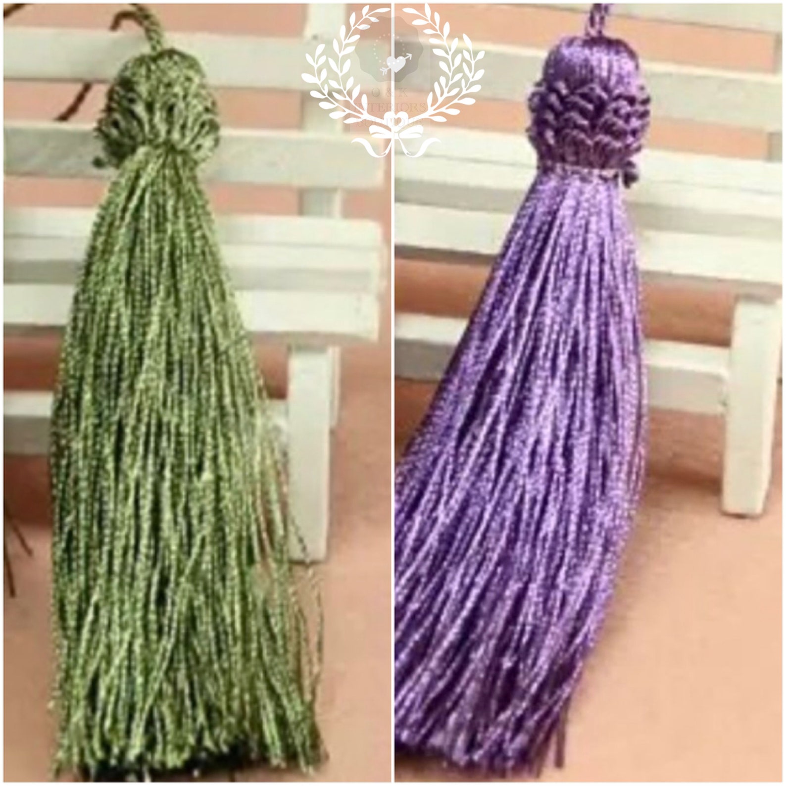 Decorative Key Tassels, Purple Key Tassels, Green Key Tassels, Lilac