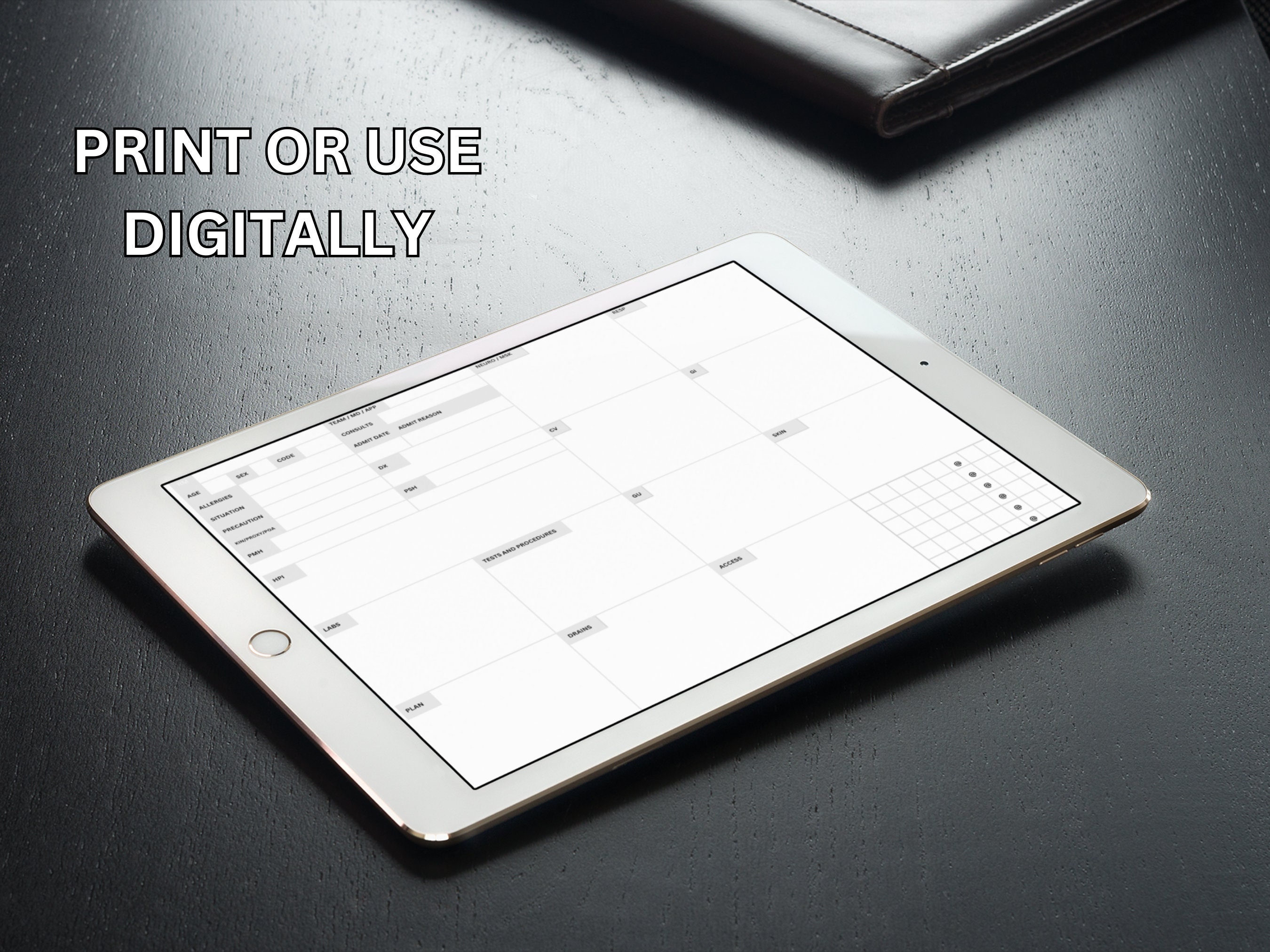 Nurse Brain Sheet for New Grad Rns Etsy