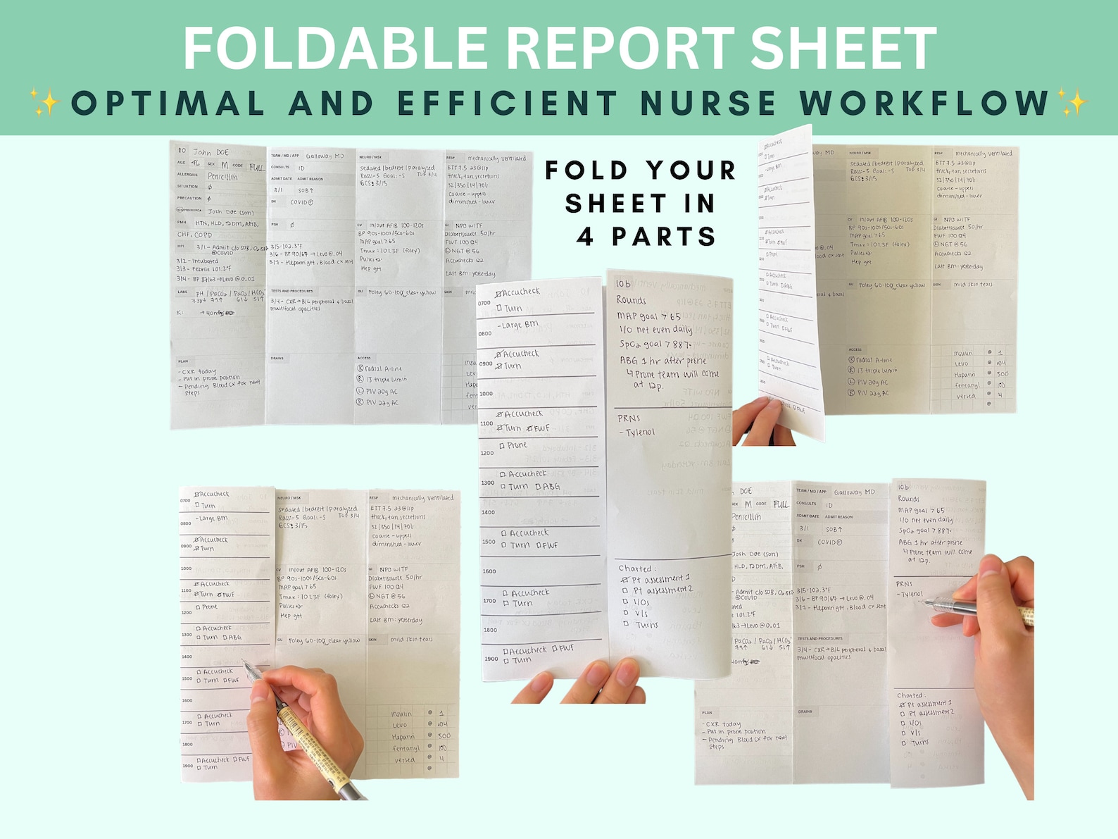 Nurse Brain Sheet for New Grad Rns Etsy