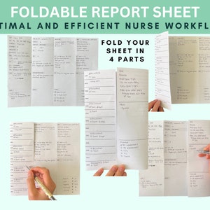It is a foldable report sheet, optimal for efficient nurse workflow and made by an ADHD brain.