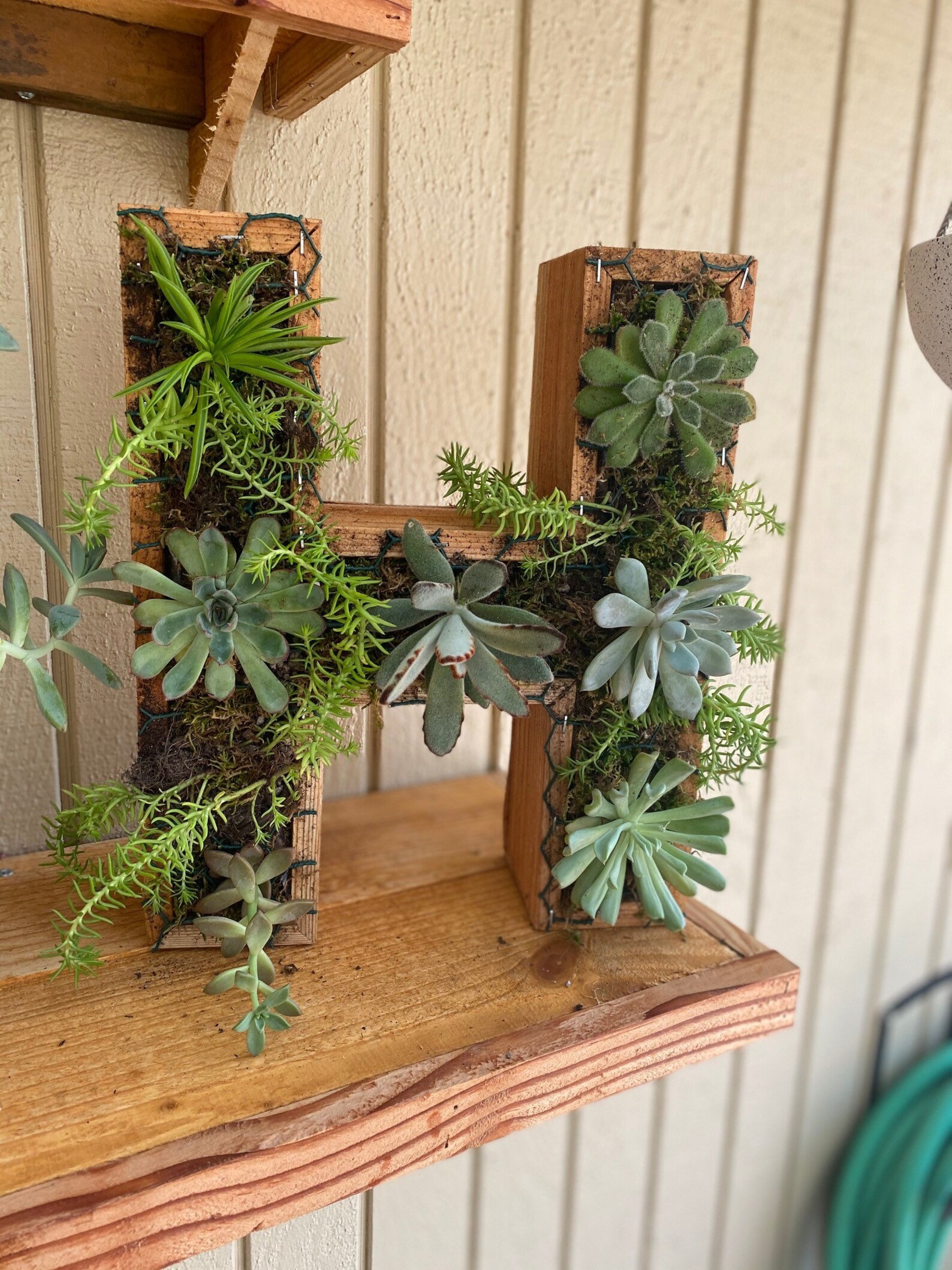 Custom Wooden Letter Planters Etsy
