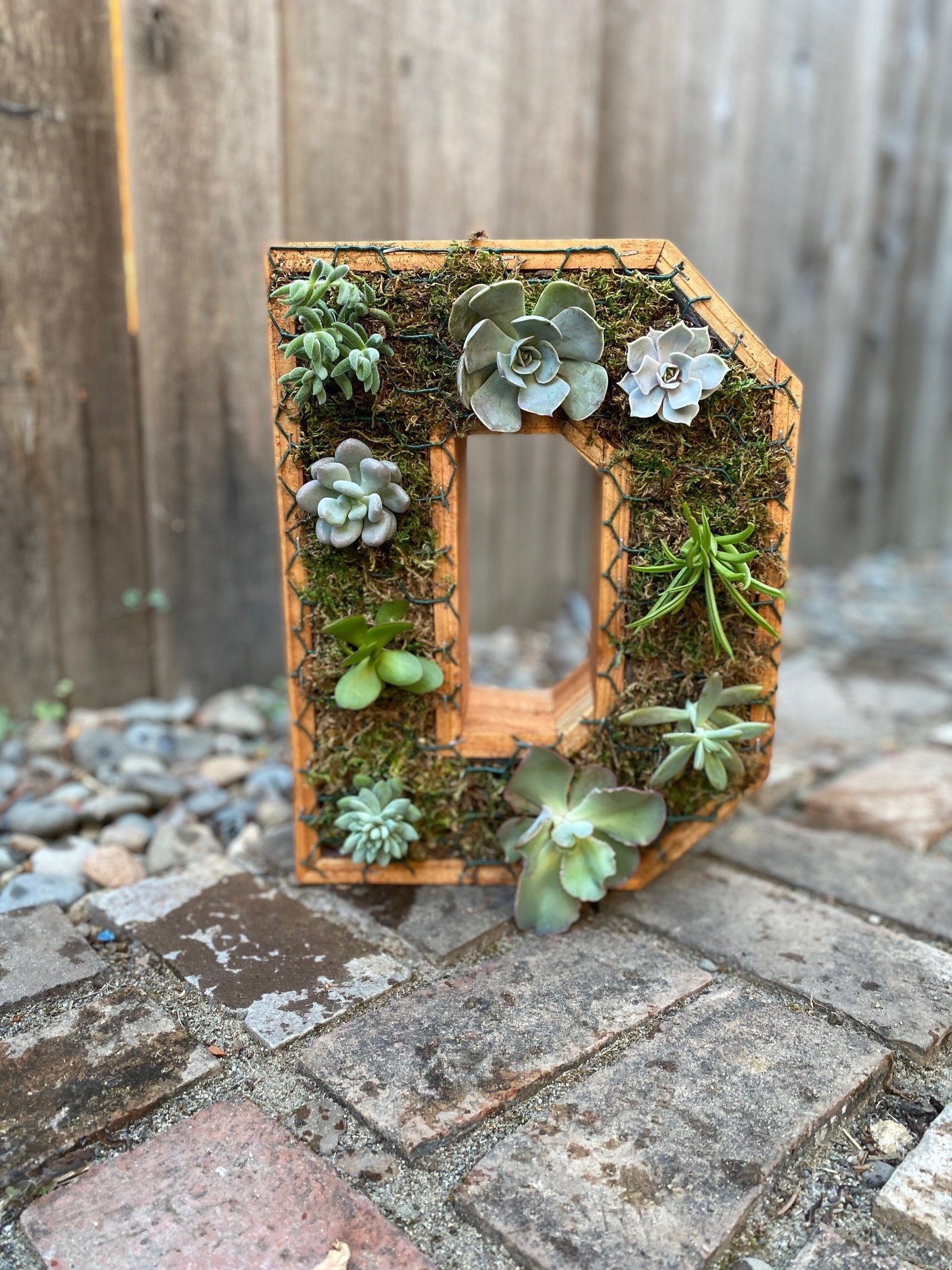 Custom Wooden Letter Planters Etsy