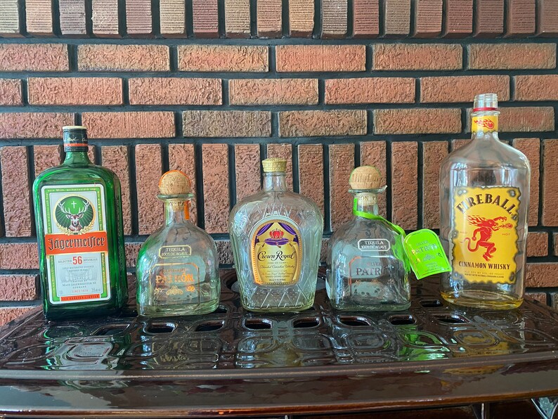 Empty Liquor Bottles Etsy