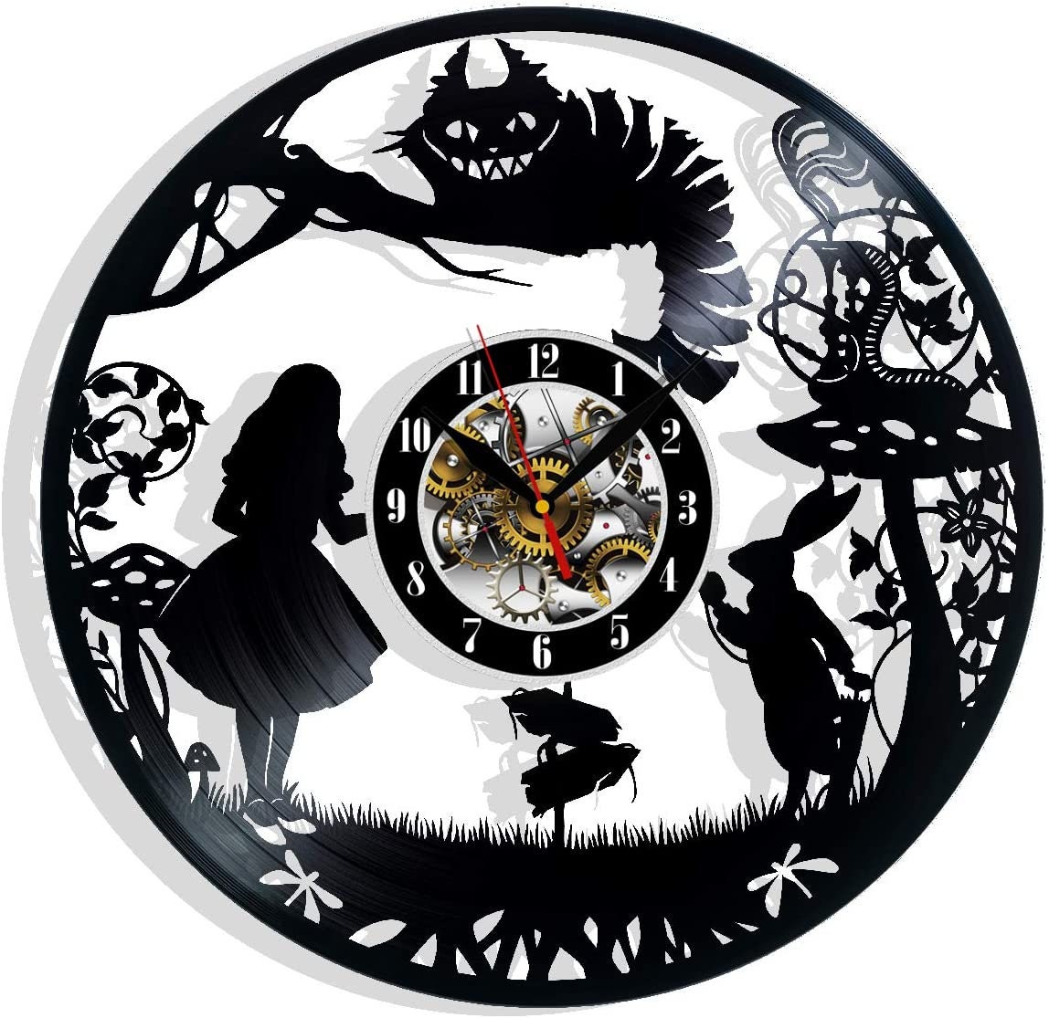 Alice in Wonderland Vinyl Record Wall Clock 12 Gifts pic image