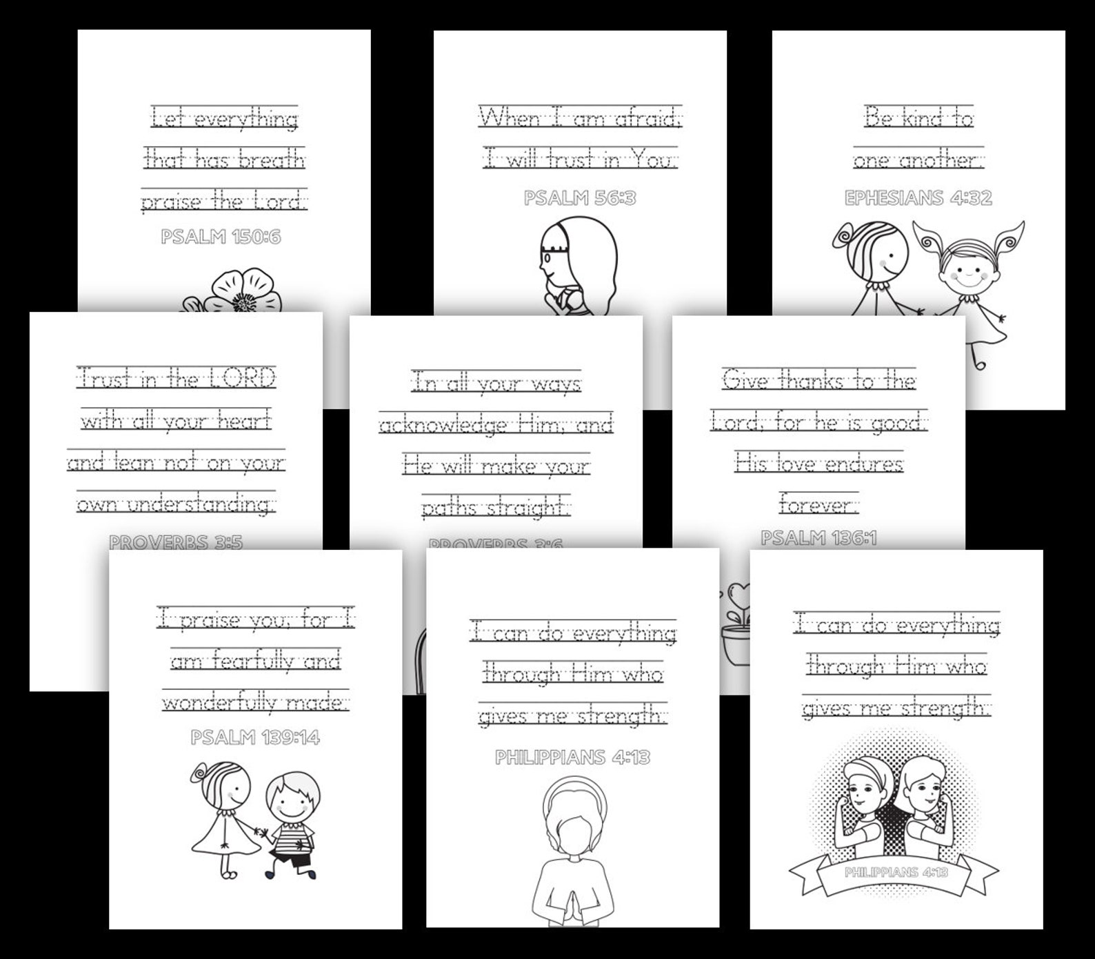 Bible Activity Worksheets and Coloring Pages for Kids and Adults - Etsy